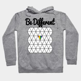 Pride Triangle Rainbow Color White gift idea Hoodie